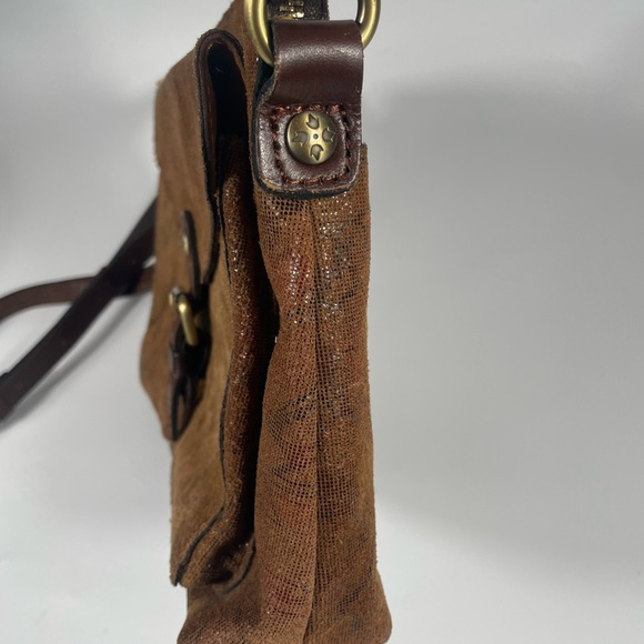 Patricia Nash Napa Etched Floral Leather Crossbody Bag Purse Boho Festival - Picture 6 of 15